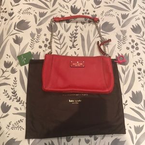 NWT kate spade poppy red bag brand new!